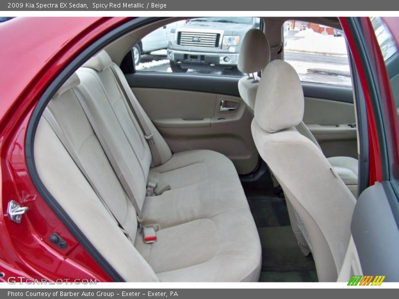 Spicy Red Metallic / Beige 2009 Kia Spectra EX Sedan