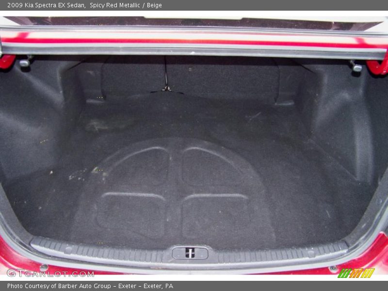 Spicy Red Metallic / Beige 2009 Kia Spectra EX Sedan