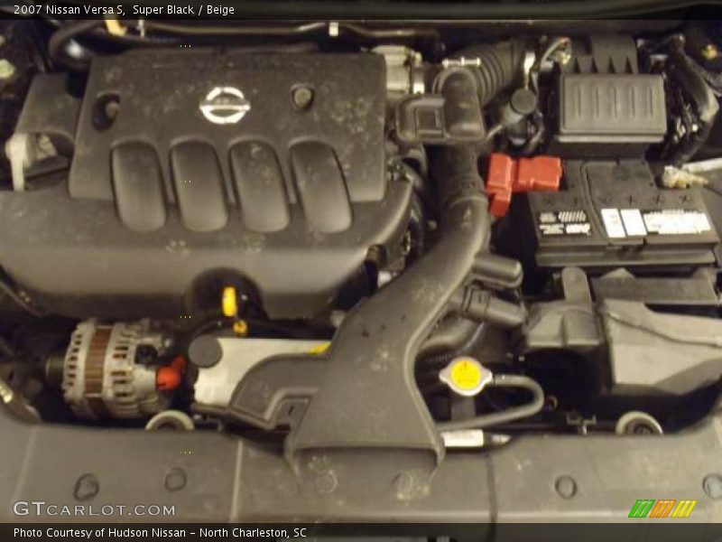 Super Black / Beige 2007 Nissan Versa S