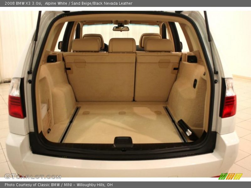 Alpine White / Sand Beige/Black Nevada Leather 2008 BMW X3 3.0si