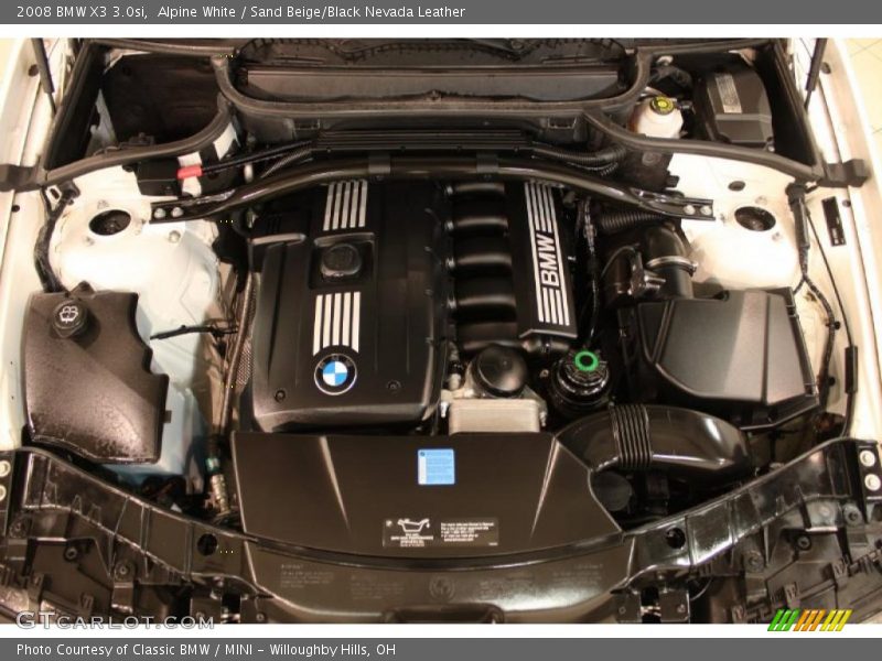 Alpine White / Sand Beige/Black Nevada Leather 2008 BMW X3 3.0si