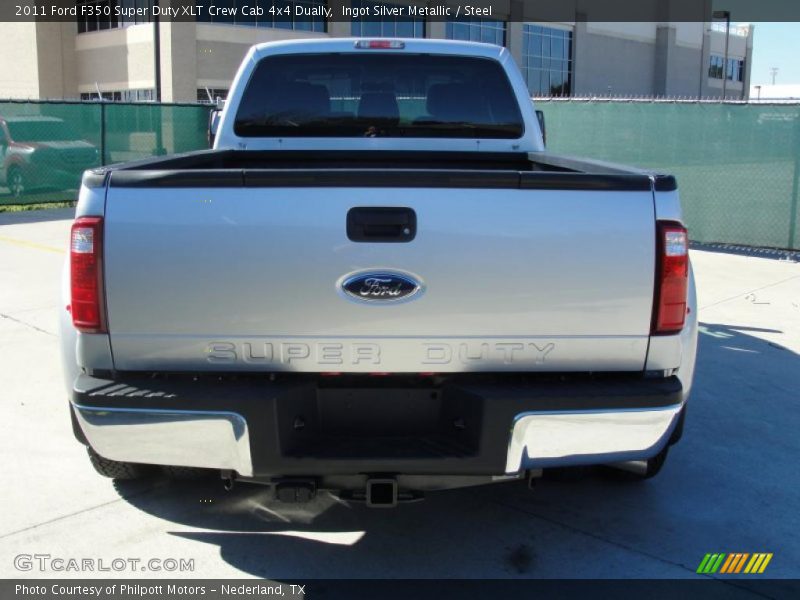 Ingot Silver Metallic / Steel 2011 Ford F350 Super Duty XLT Crew Cab 4x4 Dually