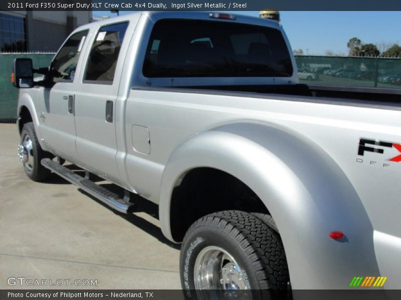 Ingot Silver Metallic / Steel 2011 Ford F350 Super Duty XLT Crew Cab 4x4 Dually