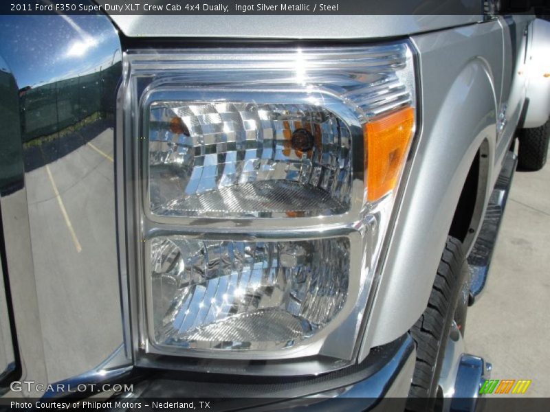 Ingot Silver Metallic / Steel 2011 Ford F350 Super Duty XLT Crew Cab 4x4 Dually