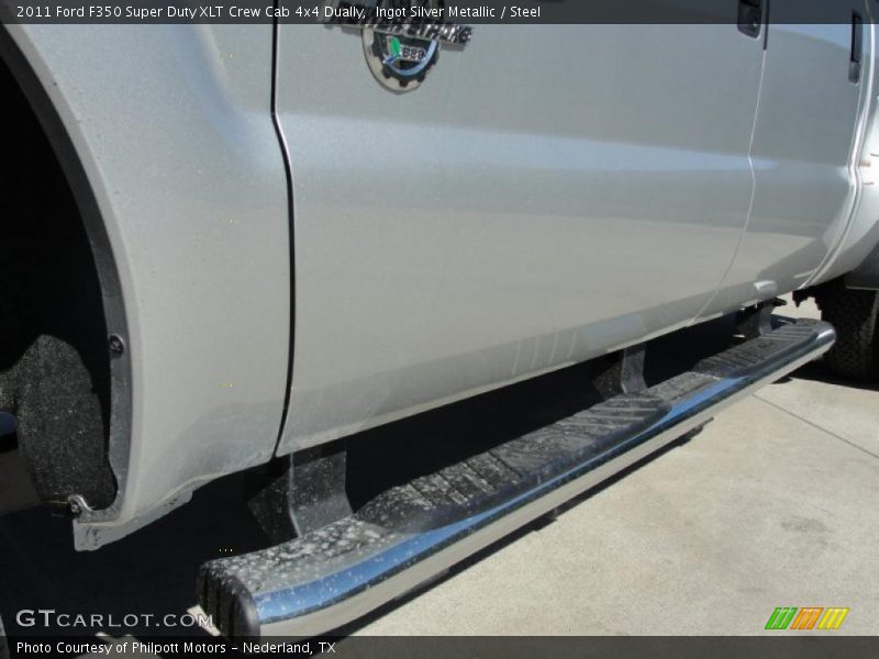 Ingot Silver Metallic / Steel 2011 Ford F350 Super Duty XLT Crew Cab 4x4 Dually