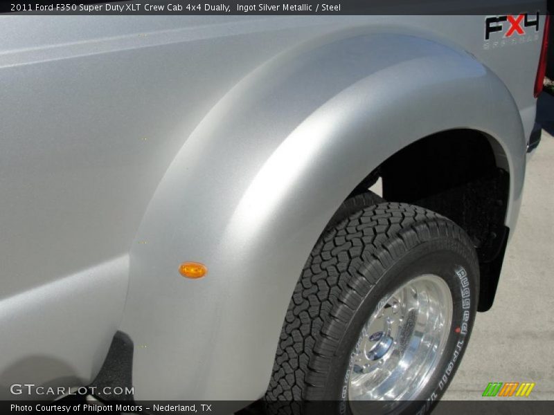 Ingot Silver Metallic / Steel 2011 Ford F350 Super Duty XLT Crew Cab 4x4 Dually