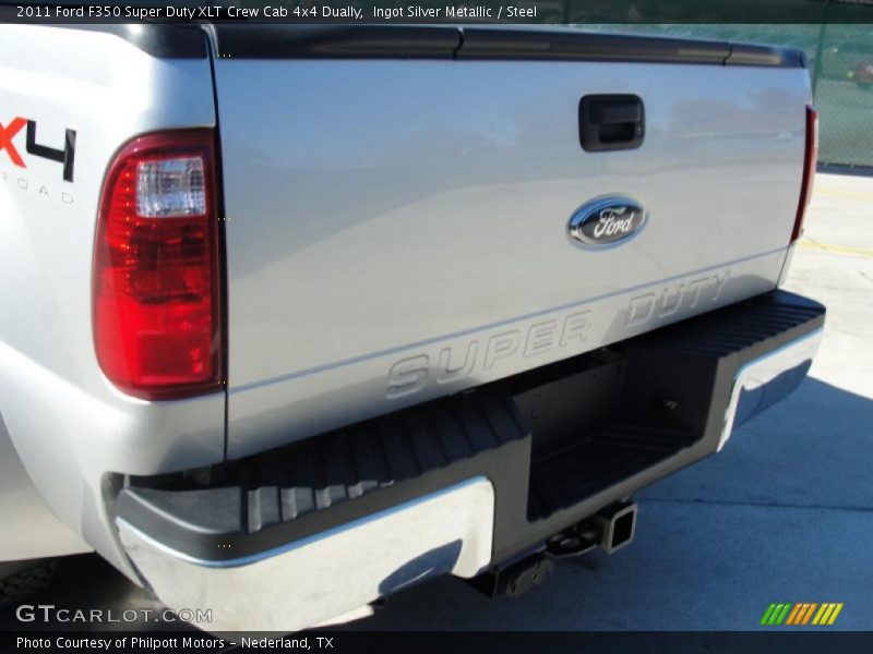 Ingot Silver Metallic / Steel 2011 Ford F350 Super Duty XLT Crew Cab 4x4 Dually