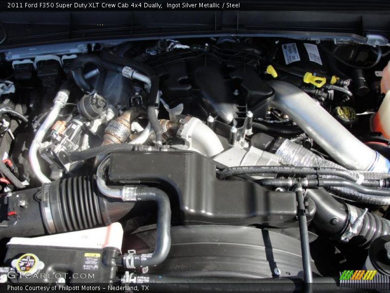 Ingot Silver Metallic / Steel 2011 Ford F350 Super Duty XLT Crew Cab 4x4 Dually