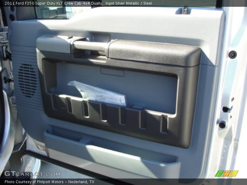 Ingot Silver Metallic / Steel 2011 Ford F350 Super Duty XLT Crew Cab 4x4 Dually