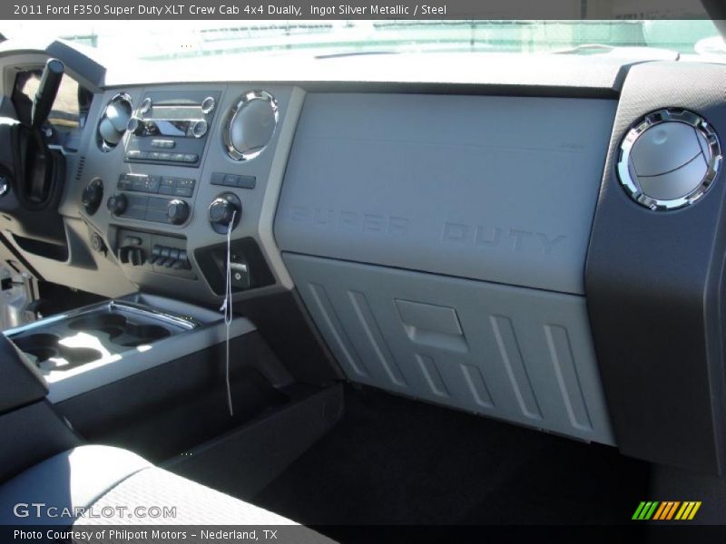 Ingot Silver Metallic / Steel 2011 Ford F350 Super Duty XLT Crew Cab 4x4 Dually