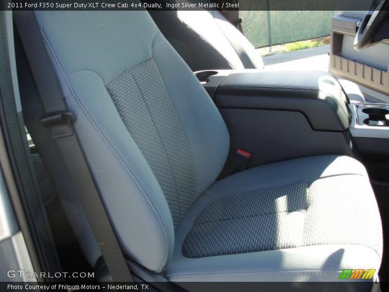 Ingot Silver Metallic / Steel 2011 Ford F350 Super Duty XLT Crew Cab 4x4 Dually