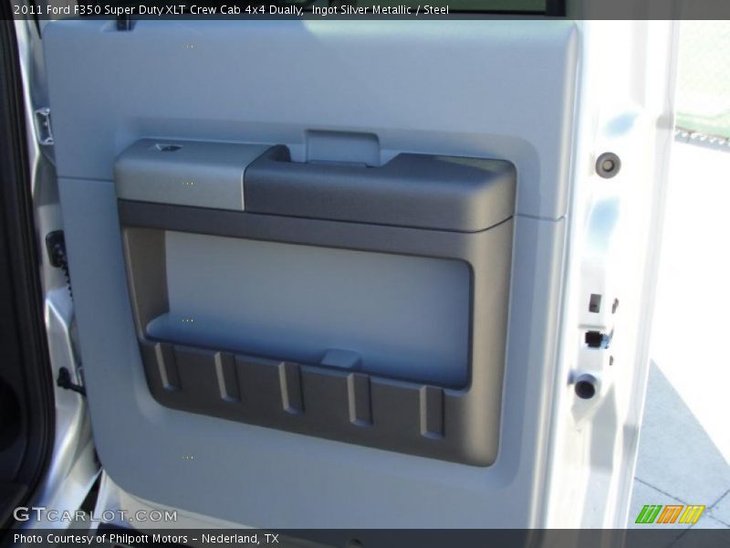 Ingot Silver Metallic / Steel 2011 Ford F350 Super Duty XLT Crew Cab 4x4 Dually