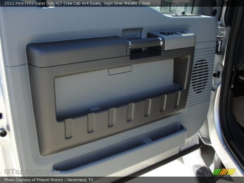 Ingot Silver Metallic / Steel 2011 Ford F350 Super Duty XLT Crew Cab 4x4 Dually