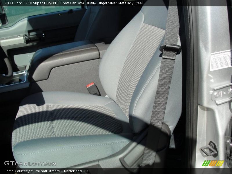 Ingot Silver Metallic / Steel 2011 Ford F350 Super Duty XLT Crew Cab 4x4 Dually