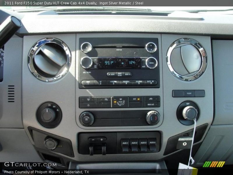 Ingot Silver Metallic / Steel 2011 Ford F350 Super Duty XLT Crew Cab 4x4 Dually