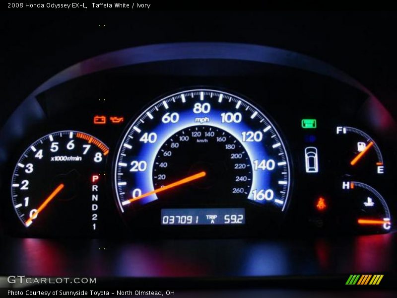 Taffeta White / Ivory 2008 Honda Odyssey EX-L