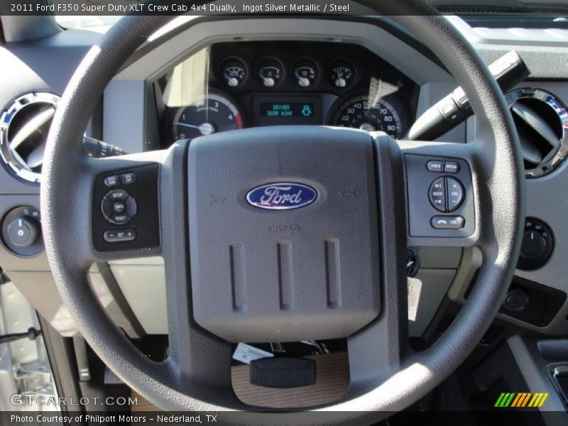 Ingot Silver Metallic / Steel 2011 Ford F350 Super Duty XLT Crew Cab 4x4 Dually