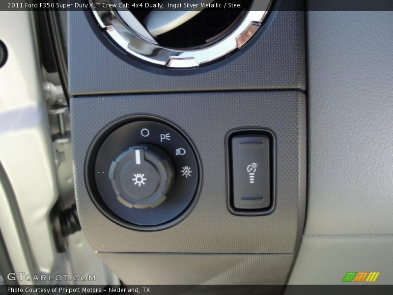 Ingot Silver Metallic / Steel 2011 Ford F350 Super Duty XLT Crew Cab 4x4 Dually