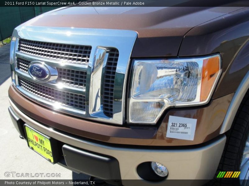 Golden Bronze Metallic / Pale Adobe 2011 Ford F150 Lariat SuperCrew 4x4