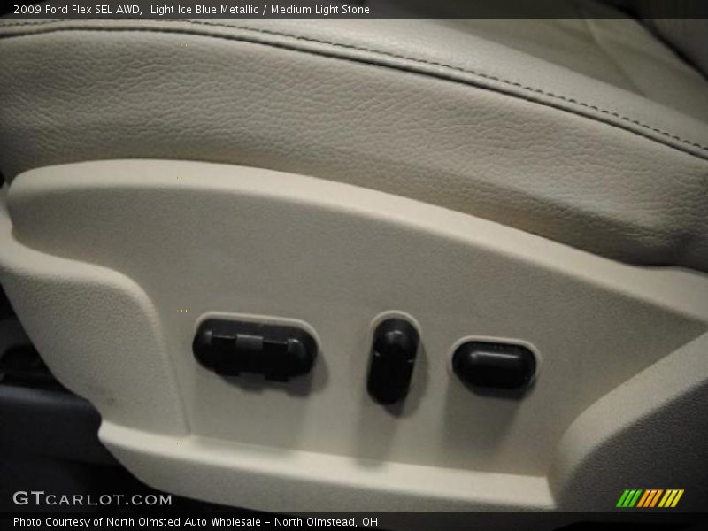Light Ice Blue Metallic / Medium Light Stone 2009 Ford Flex SEL AWD