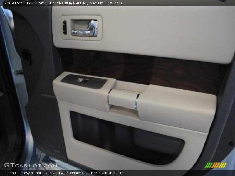 Light Ice Blue Metallic / Medium Light Stone 2009 Ford Flex SEL AWD