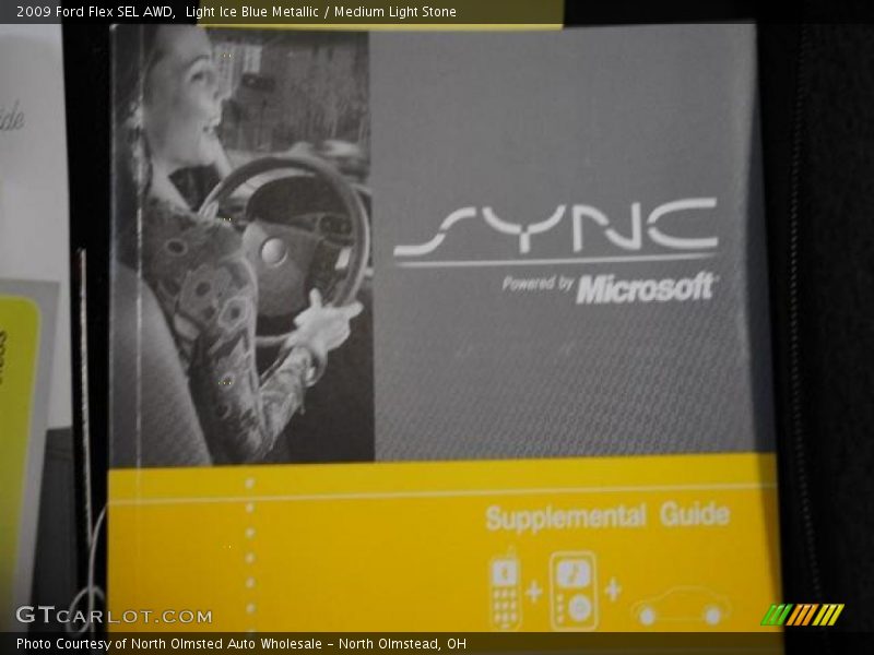 Light Ice Blue Metallic / Medium Light Stone 2009 Ford Flex SEL AWD