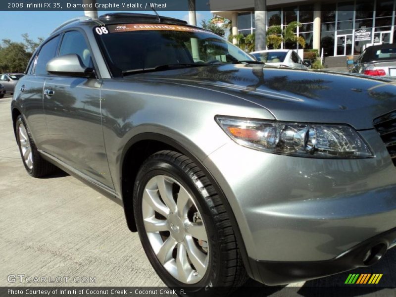 Diamond Graphite Metallic / Wheat 2008 Infiniti FX 35