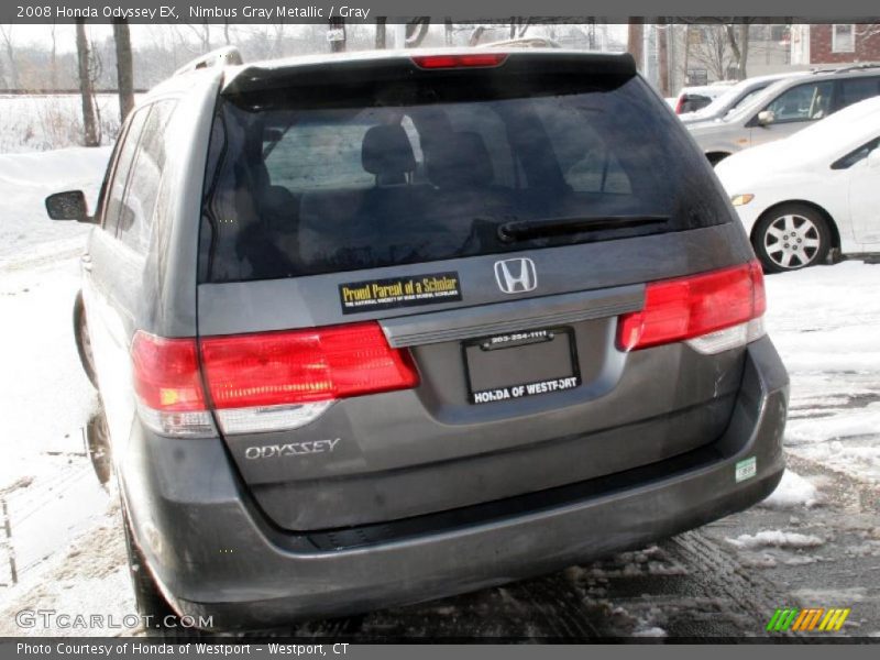 Nimbus Gray Metallic / Gray 2008 Honda Odyssey EX