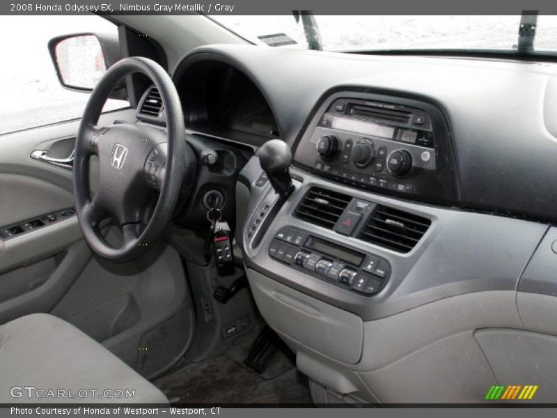 Nimbus Gray Metallic / Gray 2008 Honda Odyssey EX