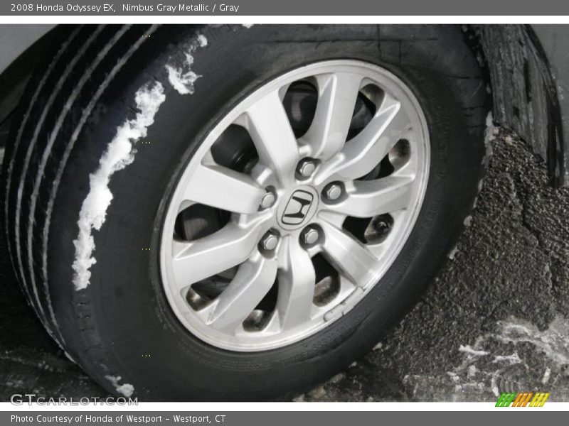 Nimbus Gray Metallic / Gray 2008 Honda Odyssey EX