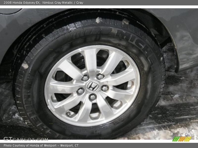 Nimbus Gray Metallic / Gray 2008 Honda Odyssey EX