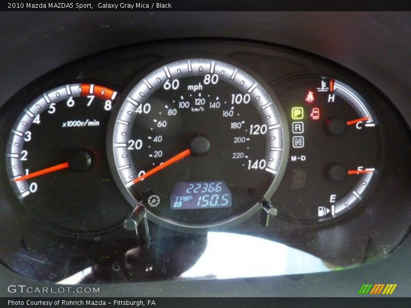  2010 MAZDA5 Sport Sport Gauges