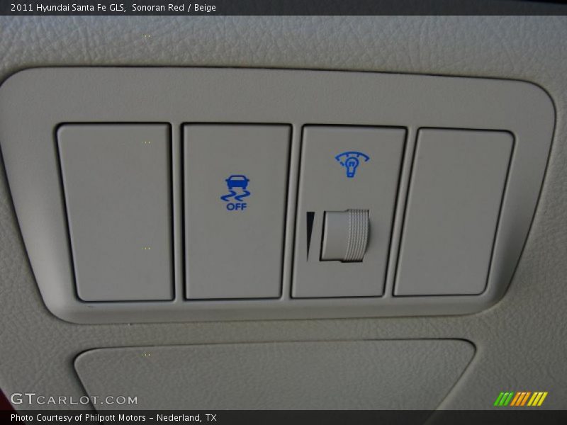 Sonoran Red / Beige 2011 Hyundai Santa Fe GLS