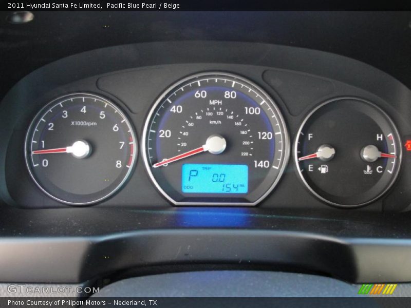  2011 Santa Fe Limited Limited Gauges
