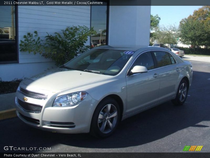 Gold Mist Metallic / Cocoa/Cashmere 2011 Chevrolet Malibu LT