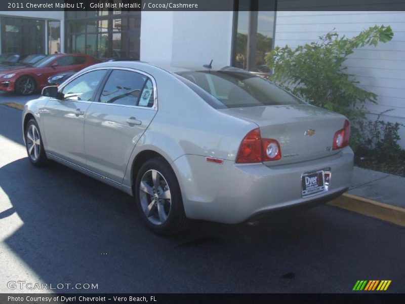 Gold Mist Metallic / Cocoa/Cashmere 2011 Chevrolet Malibu LT