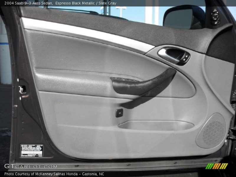 Espresso Black Metallic / Slate Gray 2004 Saab 9-3 Aero Sedan