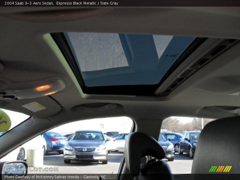 Espresso Black Metallic / Slate Gray 2004 Saab 9-3 Aero Sedan