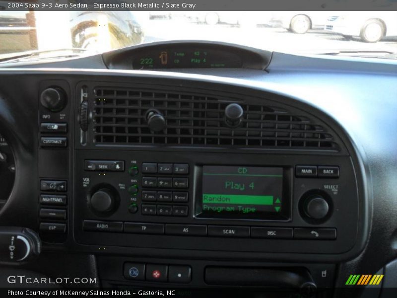 Espresso Black Metallic / Slate Gray 2004 Saab 9-3 Aero Sedan