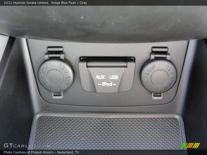 Indigo Blue Pearl / Gray 2011 Hyundai Sonata Limited