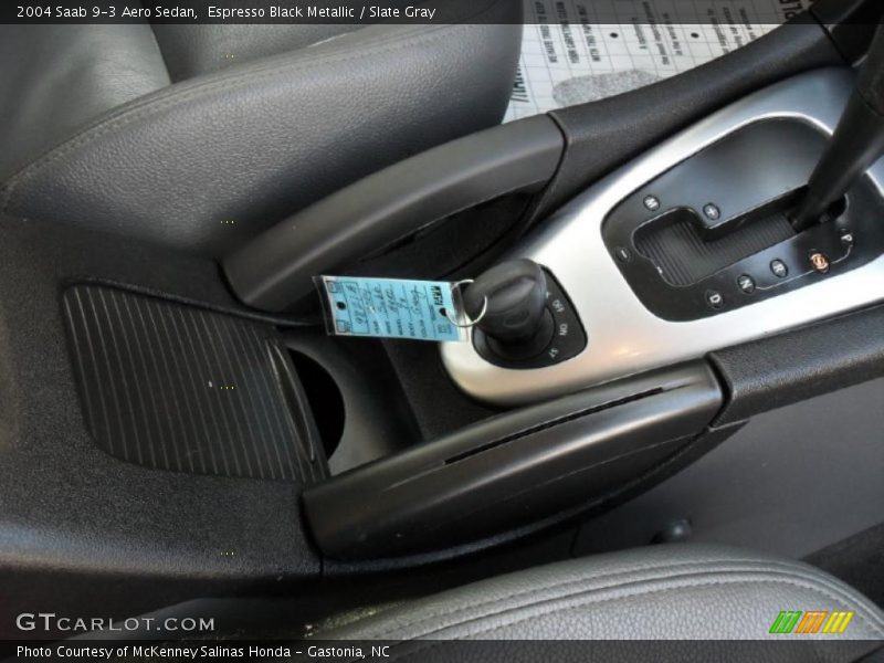 Espresso Black Metallic / Slate Gray 2004 Saab 9-3 Aero Sedan