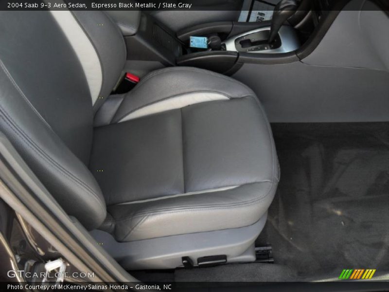 Espresso Black Metallic / Slate Gray 2004 Saab 9-3 Aero Sedan