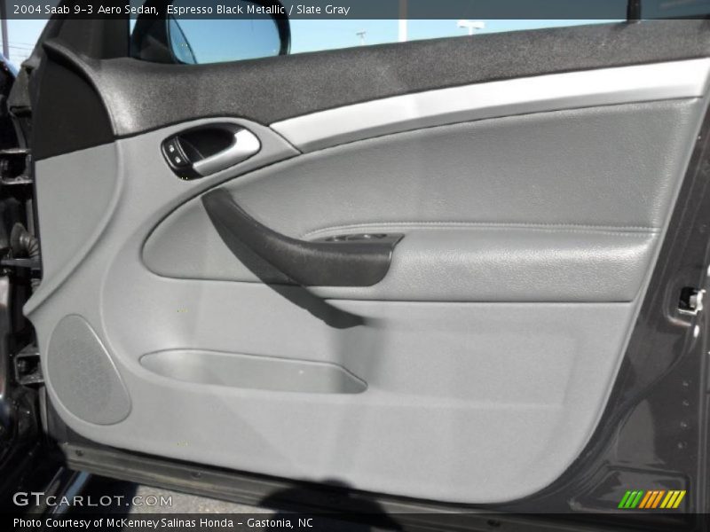 Espresso Black Metallic / Slate Gray 2004 Saab 9-3 Aero Sedan