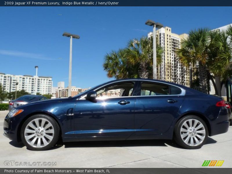 Indigo Blue Metallic / Ivory/Oyster 2009 Jaguar XF Premium Luxury
