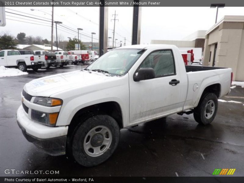 Summit White / Medium Pewter 2011 Chevrolet Colorado Work Truck Regular Cab 4x4