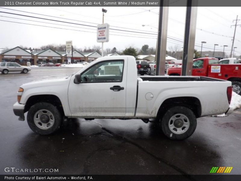Summit White / Medium Pewter 2011 Chevrolet Colorado Work Truck Regular Cab 4x4