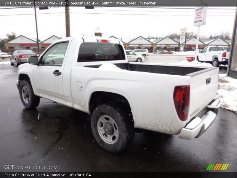 Summit White / Medium Pewter 2011 Chevrolet Colorado Work Truck Regular Cab 4x4