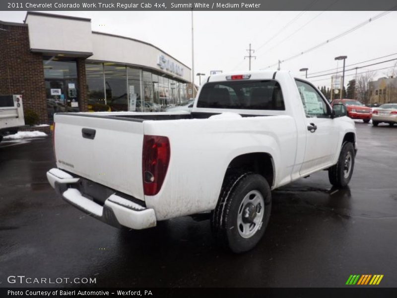 Summit White / Medium Pewter 2011 Chevrolet Colorado Work Truck Regular Cab 4x4