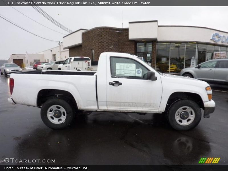 Summit White / Medium Pewter 2011 Chevrolet Colorado Work Truck Regular Cab 4x4