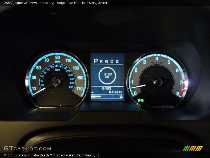 Indigo Blue Metallic / Ivory/Oyster 2009 Jaguar XF Premium Luxury